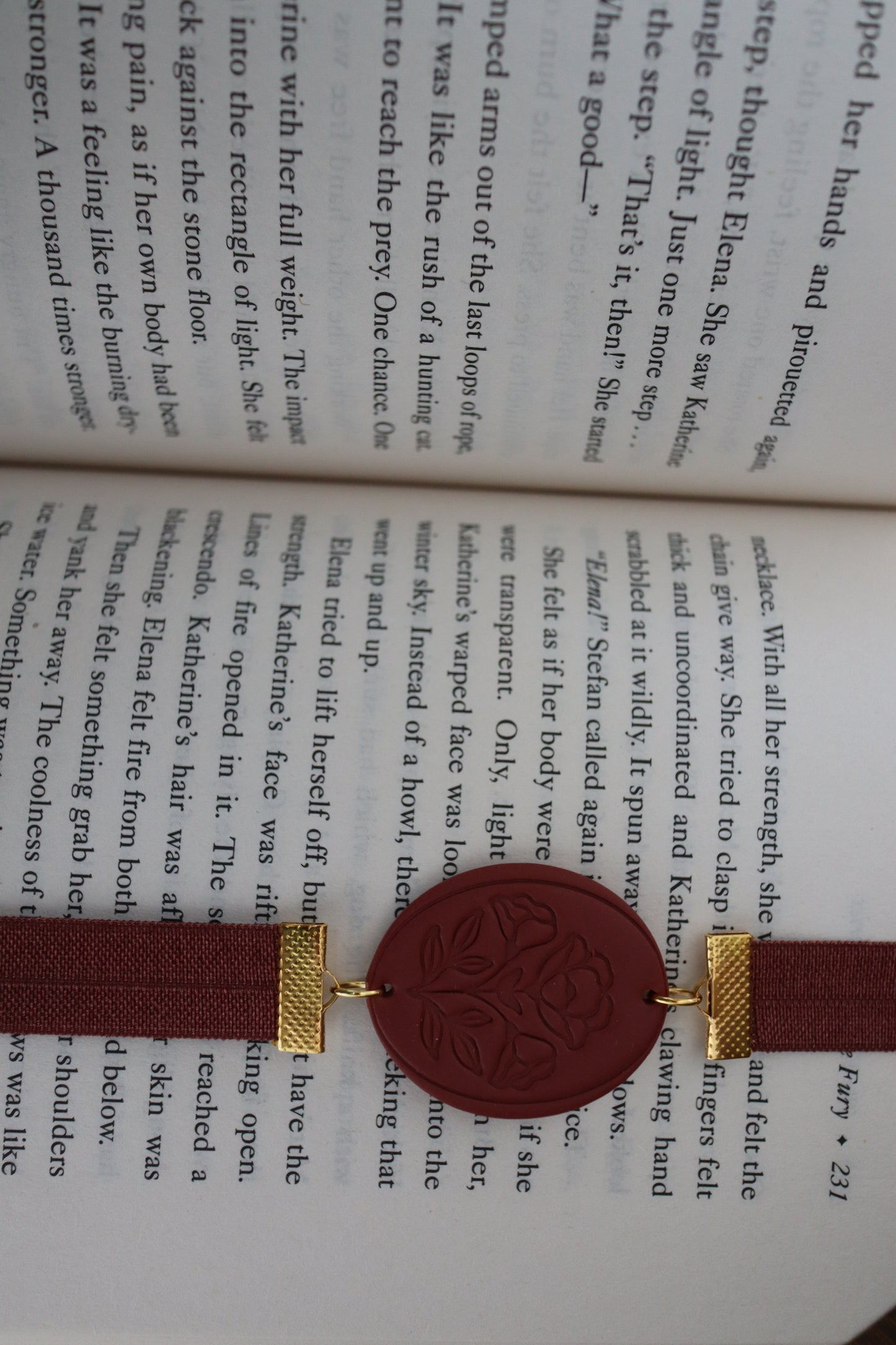 Flower Imprint Bookmark