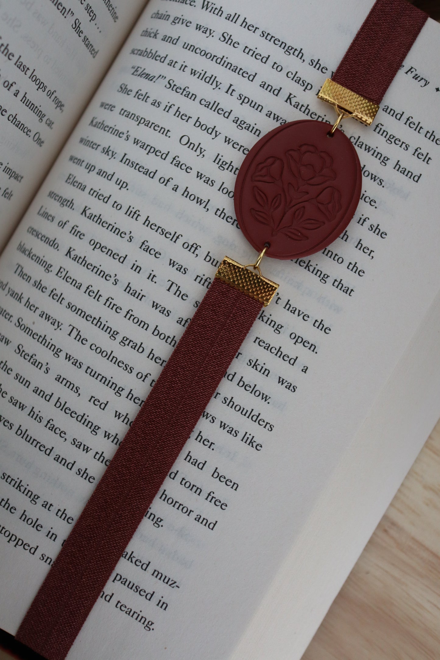 Flower Imprint Bookmark